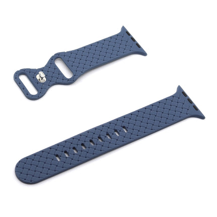 Weave Texture Watch Band For Apple Watch Series, 7 45mm / 6&SE&5&4 44mm / 3&2&1 42mm, 7 41mm / 6&SE&5&4 40mm / 3&2&1 38mm - DealBuddy