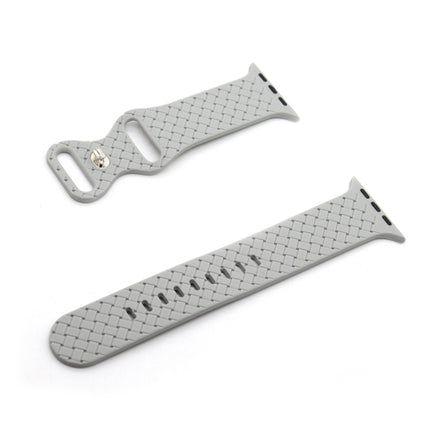 Weave Texture Watch Band For Apple Watch Series, 7 45mm / 6&SE&5&4 44mm / 3&2&1 42mm, 7 41mm / 6&SE&5&4 40mm / 3&2&1 38mm - DealBuddy