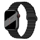 Reverse Buckle Magnetic Silicone Watch Band For Apple Watch Series, 7 45mm / 6&SE&5&4 44mm / 3&2&1 42mm, 7 41mm / 6&SE&5&4 40mm / 3&2&1 38mm - DealBuddy