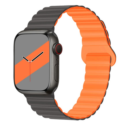 Reverse Buckle Magnetic Silicone Watch Band For Apple Watch Series, 7 45mm / 6&SE&5&4 44mm / 3&2&1 42mm, 7 41mm / 6&SE&5&4 40mm / 3&2&1 38mm - DealBuddy