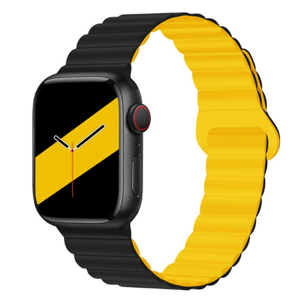 Reverse Buckle Magnetic Silicone Watch Band For Apple Watch Series, 7 45mm / 6&SE&5&4 44mm / 3&2&1 42mm, 7 41mm / 6&SE&5&4 40mm / 3&2&1 38mm - DealBuddy
