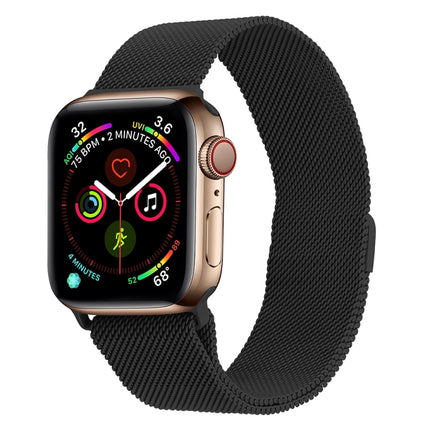 Milanese Stainless Steel Watch Band For Apple Watch Series, 7 45mm / 6&SE&5&4 44mm / 3&2&1 42mm, 7 41mm / 6&SE&5&4 40mm / 3&2&1 38mm - DealBuddy