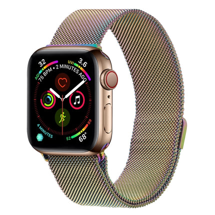 Milanese Stainless Steel Watch Band For Apple Watch Series, 7 45mm / 6&SE&5&4 44mm / 3&2&1 42mm, 7 41mm / 6&SE&5&4 40mm / 3&2&1 38mm - DealBuddy