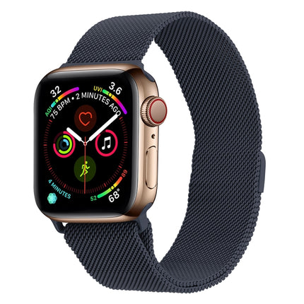 Milanese Stainless Steel Watch Band For Apple Watch Series, 7 45mm / 6&SE&5&4 44mm / 3&2&1 42mm, 7 41mm / 6&SE&5&4 40mm / 3&2&1 38mm - DealBuddy