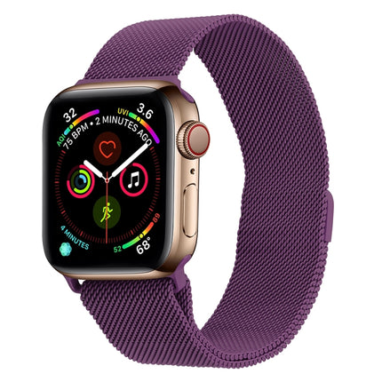 Milanese Stainless Steel Watch Band For Apple Watch Series, 7 45mm / 6&SE&5&4 44mm / 3&2&1 42mm, 7 41mm / 6&SE&5&4 40mm / 3&2&1 38mm - DealBuddy
