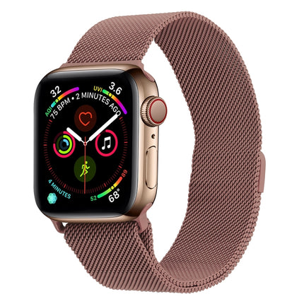 Milanese Stainless Steel Watch Band For Apple Watch Series, 7 45mm / 6&SE&5&4 44mm / 3&2&1 42mm, 7 41mm / 6&SE&5&4 40mm / 3&2&1 38mm - DealBuddy