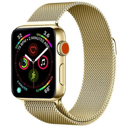 Milanese Stainless Steel Watch Band For Apple Watch Series, 7 45mm / 6&SE&5&4 44mm / 3&2&1 42mm, 7 41mm / 6&SE&5&4 40mm / 3&2&1 38mm - DealBuddy