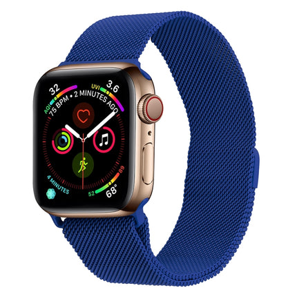 Milanese Stainless Steel Watch Band For Apple Watch Series, 7 45mm / 6&SE&5&4 44mm / 3&2&1 42mm, 7 41mm / 6&SE&5&4 40mm / 3&2&1 38mm - DealBuddy