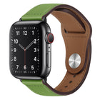 PU Leather Black Buckle Watch Band For Apple Watch Series
