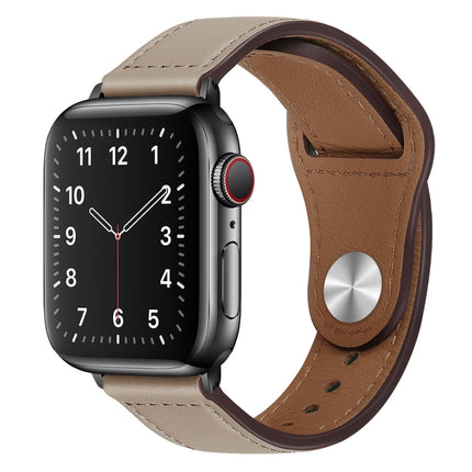 PU Leather Black Buckle Watch Band For Apple Watch Series, 7 45mm / 6&SE&5&4 44mm / 3&2&1 42mm, 7 41mm / 6&SE&5&4 40mm / 3&2&1 38mm - DealBuddy