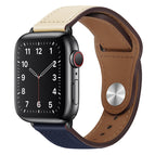 7 41mm / 6&SE&5&4 40mm / 3&2&1 38mm / Beige and Dark Blue