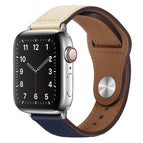 7 41mm / 6&SE&5&4 40mm / 3&2&1 38mm / Beige and Dark Blue