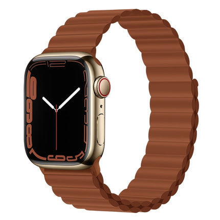 Silicone Magnet Watch Band For Apple Watch Series, 7 45mm / 6&SE&5&4 44mm / 3&2&1 42mm, 7 41mm / 6&SE&5&4 40mm / 3&2&1 38mm - DealBuddy