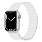 Silicone Magnet Watch Band For Apple Watch Series, 7 45mm / 6&SE&5&4 44mm / 3&2&1 42mm, 7 41mm / 6&SE&5&4 40mm / 3&2&1 38mm - DealBuddy