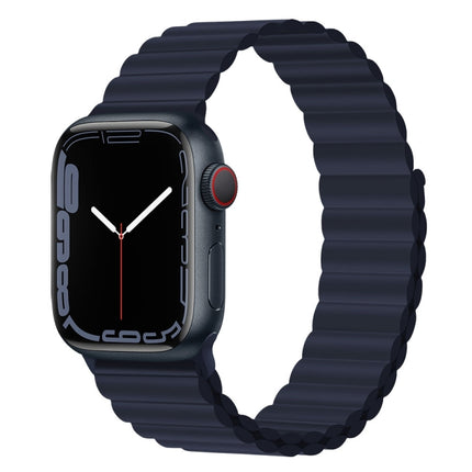 Silicone Magnet Watch Band For Apple Watch Series, 7 45mm / 6&SE&5&4 44mm / 3&2&1 42mm, 7 41mm / 6&SE&5&4 40mm / 3&2&1 38mm - DealBuddy