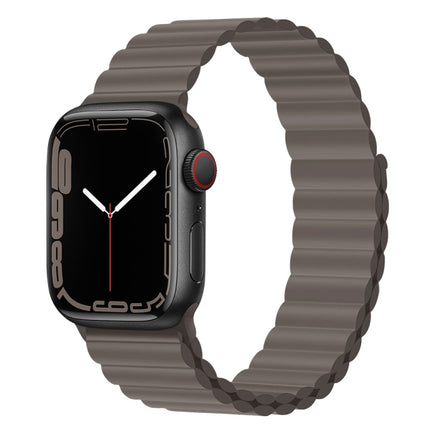 Silicone Magnet Watch Band For Apple Watch Series, 7 45mm / 6&SE&5&4 44mm / 3&2&1 42mm, 7 41mm / 6&SE&5&4 40mm / 3&2&1 38mm - DealBuddy