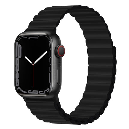 Silicone Magnet Watch Band For Apple Watch Series, 7 45mm / 6&SE&5&4 44mm / 3&2&1 42mm, 7 41mm / 6&SE&5&4 40mm / 3&2&1 38mm - DealBuddy