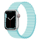 Silicone Magnet Watch Band For Apple Watch Series, 7 45mm / 6&SE&5&4 44mm / 3&2&1 42mm, 7 41mm / 6&SE&5&4 40mm / 3&2&1 38mm - DealBuddy