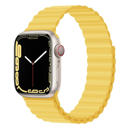 Silicone Magnet Watch Band For Apple Watch Series, 7 45mm / 6&SE&5&4 44mm / 3&2&1 42mm, 7 41mm / 6&SE&5&4 40mm / 3&2&1 38mm - DealBuddy