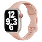Small Waist Butterfly Buckle Watch Band For Apple Watch Series, 7 45mm / 6&SE&5&4 44mm / 3&2&1 42mm, 7 41mm / 6&SE&5&4 40mm / 3&2&1 38mm - DealBuddy