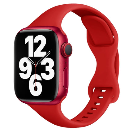 Small Waist Butterfly Buckle Watch Band For Apple Watch Series, 7 45mm / 6&SE&5&4 44mm / 3&2&1 42mm, 7 41mm / 6&SE&5&4 40mm / 3&2&1 38mm - DealBuddy
