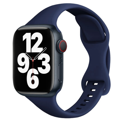 Small Waist Butterfly Buckle Watch Band For Apple Watch Series, 7 45mm / 6&SE&5&4 44mm / 3&2&1 42mm, 7 41mm / 6&SE&5&4 40mm / 3&2&1 38mm - DealBuddy