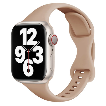 Small Waist Butterfly Buckle Watch Band For Apple Watch Series, 7 45mm / 6&SE&5&4 44mm / 3&2&1 42mm, 7 41mm / 6&SE&5&4 40mm / 3&2&1 38mm - DealBuddy