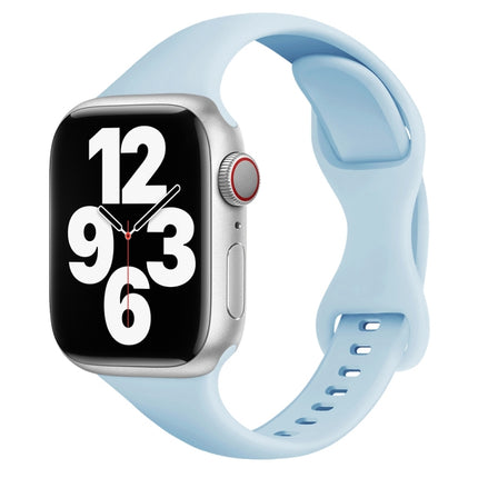 Small Waist Butterfly Buckle Watch Band For Apple Watch Series, 7 45mm / 6&SE&5&4 44mm / 3&2&1 42mm, 7 41mm / 6&SE&5&4 40mm / 3&2&1 38mm - DealBuddy