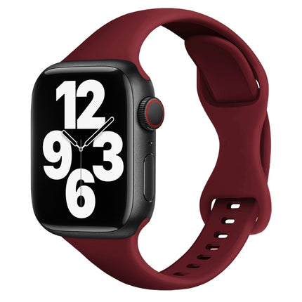 Small Waist Butterfly Buckle Watch Band For Apple Watch Series, 7 45mm / 6&SE&5&4 44mm / 3&2&1 42mm, 7 41mm / 6&SE&5&4 40mm / 3&2&1 38mm - DealBuddy