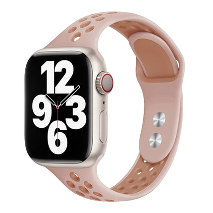 Double Nail Small Waist Watch Band For Apple Watch Series, 7 45mm / 6&SE&5&4 44mm / 3&2&1 42mm, 7 41mm / 6&SE&5&4 40mm / 3&2&1 38mm - DealBuddy