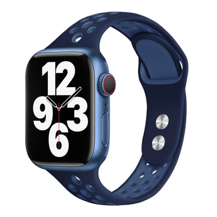 Double Nail Small Waist Watch Band For Apple Watch Series, 7 45mm / 6&SE&5&4 44mm / 3&2&1 42mm, 7 41mm / 6&SE&5&4 40mm / 3&2&1 38mm - DealBuddy