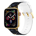 Square Buckle Color Printing Watch Band For Apple Watch Series, 7 45mm / 6&SE&5&4 44mm / 3&2&1 42mm, 7 41mm / 6&SE&5&4 40mm / 3&2&1 38mm - DealBuddy
