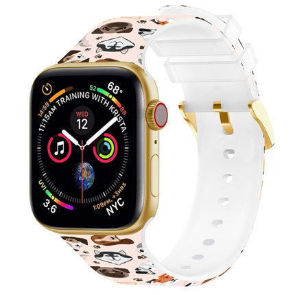 Square Buckle Color Printing Watch Band For Apple Watch Series, 7 45mm / 6&SE&5&4 44mm / 3&2&1 42mm, 7 41mm / 6&SE&5&4 40mm / 3&2&1 38mm - DealBuddy