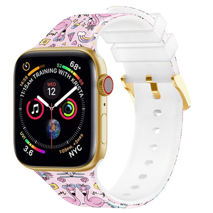 Square Buckle Color Printing Watch Band For Apple Watch Series, 7 45mm / 6&SE&5&4 44mm / 3&2&1 42mm, 7 41mm / 6&SE&5&4 40mm / 3&2&1 38mm - DealBuddy