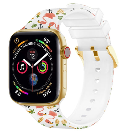 Square Buckle Color Printing Watch Band For Apple Watch Series, 7 45mm / 6&SE&5&4 44mm / 3&2&1 42mm, 7 41mm / 6&SE&5&4 40mm / 3&2&1 38mm - DealBuddy