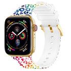 Square Buckle Color Printing Watch Band For Apple Watch Series