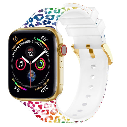 Square Buckle Color Printing Watch Band For Apple Watch Series, 7 45mm / 6&SE&5&4 44mm / 3&2&1 42mm, 7 41mm / 6&SE&5&4 40mm / 3&2&1 38mm - DealBuddy