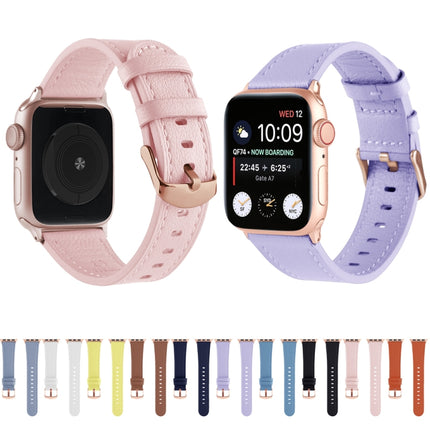 Universal Genuine Leather Watch Band For Apple Watch Series, 7 45mm / 6&SE&5&4 44mm / 3&2&1 42mm, 7 41mm / 6&SE&5&4 40mm / 3&2&1 38mm - DealBuddy