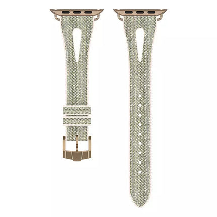 Slim Glitter Watch Band For Apple Watch Series, 7 45mm / 6&SE&5&4 44mm / 3&2&1 42mm, 7 41mm / 6&SE&5&4 40mm / 3&2&1 38mm - DealBuddy