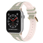 Slim Glitter Watch Band For Apple Watch Series, 7 45mm / 6&SE&5&4 44mm / 3&2&1 42mm, 7 41mm / 6&SE&5&4 40mm / 3&2&1 38mm - DealBuddy