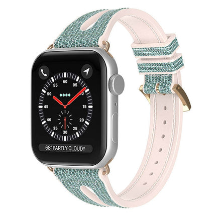 Slim Glitter Watch Band For Apple Watch Series, 7 45mm / 6&SE&5&4 44mm / 3&2&1 42mm, 7 41mm / 6&SE&5&4 40mm / 3&2&1 38mm - DealBuddy