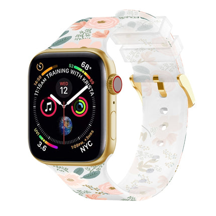 Square Buckle Transparent Watch Band For Apple Watch Series, 7 45mm / 6&SE&5&4 44mm / 3&2&1 42mm, 7 41mm / 6&SE&5&4 40mm / 3&2&1 38mm - DealBuddy