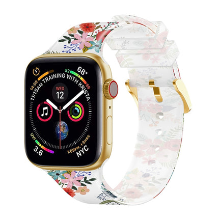 Square Buckle Transparent Watch Band For Apple Watch Series, 7 45mm / 6&SE&5&4 44mm / 3&2&1 42mm, 7 41mm / 6&SE&5&4 40mm / 3&2&1 38mm - DealBuddy