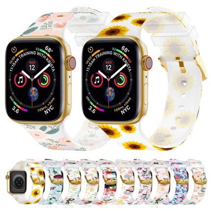 Square Buckle Transparent Watch Band For Apple Watch Series, 7 45mm / 6&SE&5&4 44mm / 3&2&1 42mm, 7 41mm / 6&SE&5&4 40mm / 3&2&1 38mm - DealBuddy