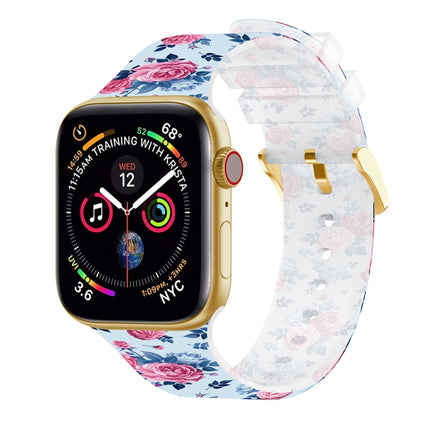 Square Buckle Transparent Watch Band For Apple Watch Series, 7 45mm / 6&SE&5&4 44mm / 3&2&1 42mm, 7 41mm / 6&SE&5&4 40mm / 3&2&1 38mm - DealBuddy