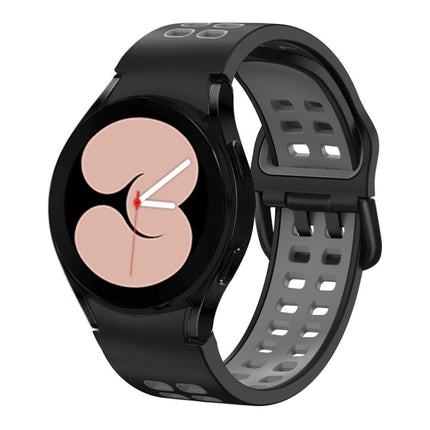 Double-row Hole Two-color Silicone Watch Band, For Samsung Galaxy Watch 5 40mm, For Samsung Galaxy Watch 5 Pro 45mm - DealBuddy