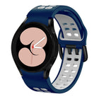 Double-row Hole Two-color Silicone Watch Band, For Samsung Galaxy Watch 5 40mm, For Samsung Galaxy Watch 5 Pro 45mm - DealBuddy