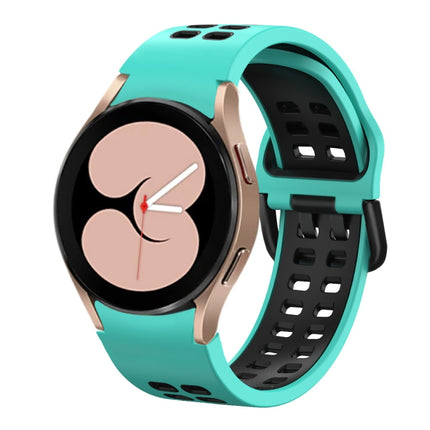 Double-row Hole Two-color Silicone Watch Band, For Samsung Galaxy Watch 5 40mm, For Samsung Galaxy Watch 5 Pro 45mm - DealBuddy
