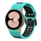 Double-row Hole Two-color Silicone Watch Band, For Samsung Galaxy Watch 5 40mm, For Samsung Galaxy Watch 5 Pro 45mm - DealBuddy