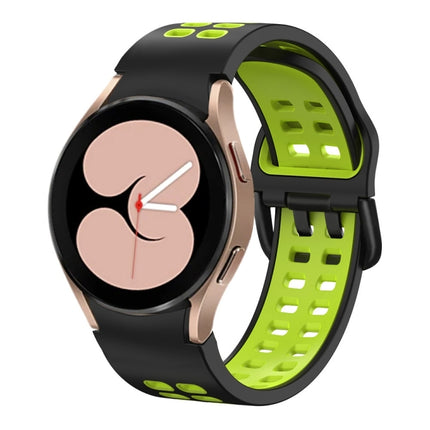 Double-row Hole Two-color Silicone Watch Band, For Samsung Galaxy Watch 5 40mm, For Samsung Galaxy Watch 5 Pro 45mm - DealBuddy